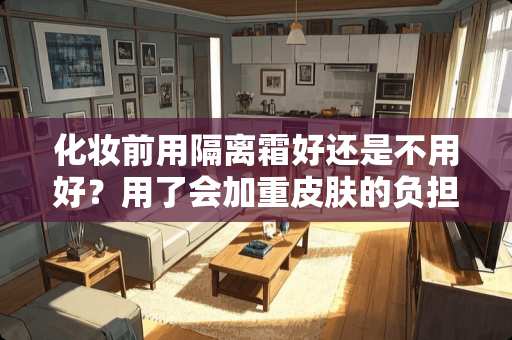 化妆前用隔离霜好还是不用好？用了会加重皮肤的负担吗？