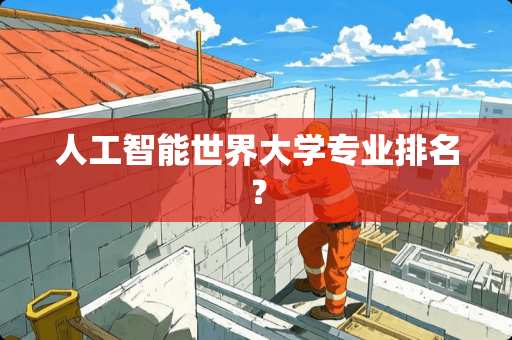 人工智能世界大学专业排名？