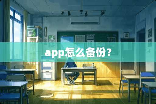 app怎么备份？