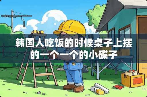 韩国人吃饭的时候桌子上摆的一个一个的小碟子