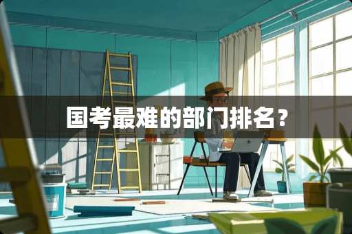 国考最难的部门排名？