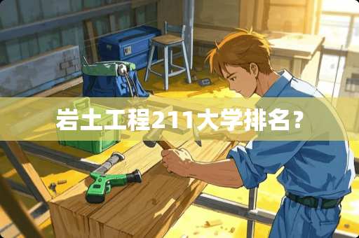 岩土工程211大学排名? 岩土工程211大学排名?
