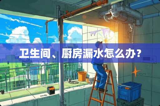 卫生间、厨房漏水怎么办？