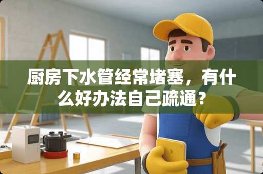 厨房下水管经常堵塞，有什么好办法自己疏通？