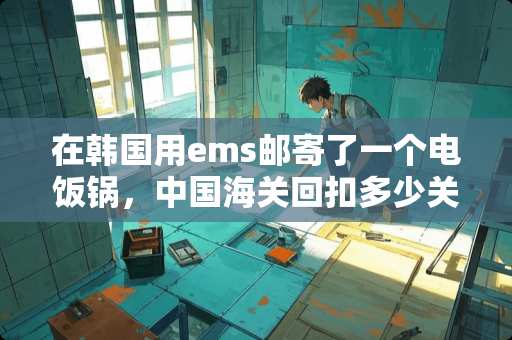 在韩国用ems邮寄了一个电饭锅，中国海关回扣多少关税？