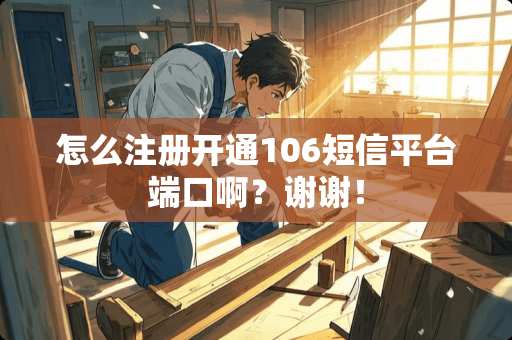 怎么注册开通106短信平台端口啊？谢谢！