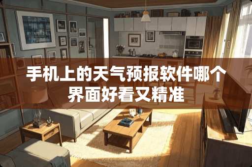 手机上的天气预报软件哪个界面好看又精准