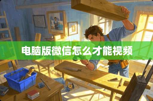 电脑版微信怎么才能视频