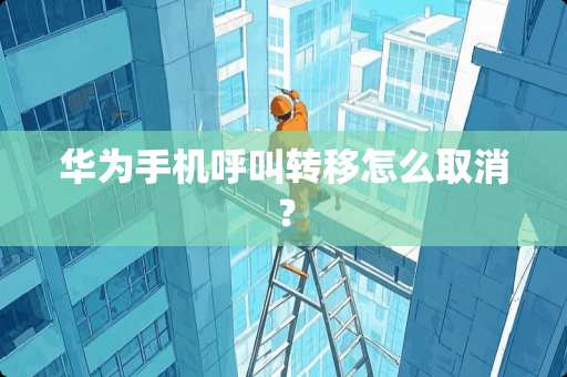 华为手机呼叫转移怎么取消? 华为手机呼叫转移怎么取消?