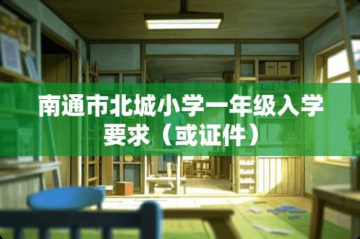 南通市北城小学一年级入学要求（或**）