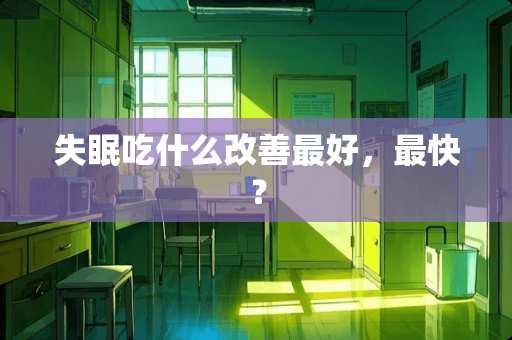 失眠吃什么改善最好，最快？