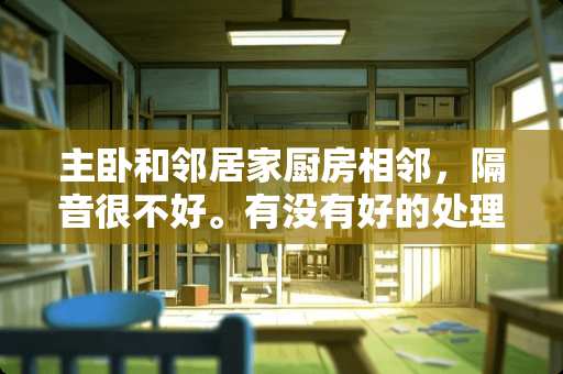 主卧和邻居家厨房相邻，隔音很不好。有没有好的处理方法？