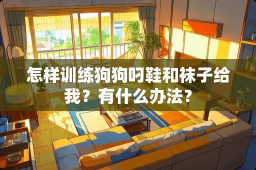 怎样训练狗狗叼鞋和袜子给我？有什么办法？