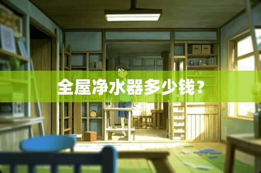 全屋净水器多少钱？