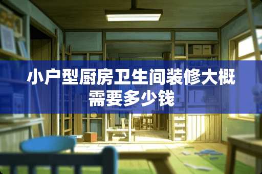 小户型厨房卫生间装修大概需要多少钱