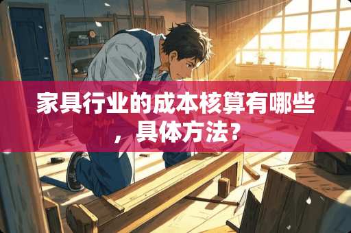 家具行业的成本核算有哪些，具体方法？