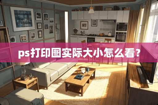 ps打印图实际大小怎么看？