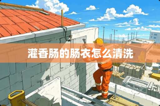 灌香肠的肠衣怎么清洗