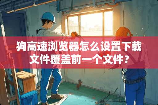 狗高速浏览器怎么设置下载文件覆盖前一个文件？