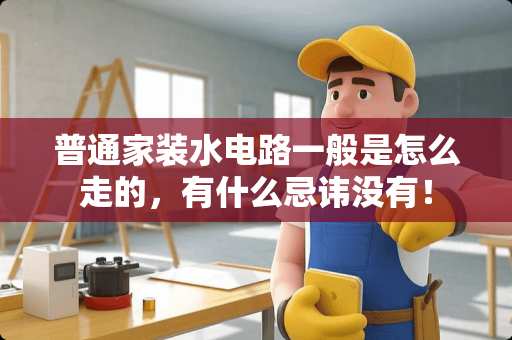 普通家装水电路一般是怎么走的，有什么忌讳没有！