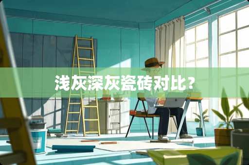 浅灰深灰瓷砖对比？