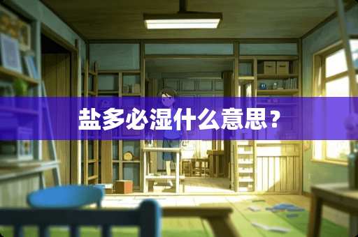 盐多必湿什么意思？
