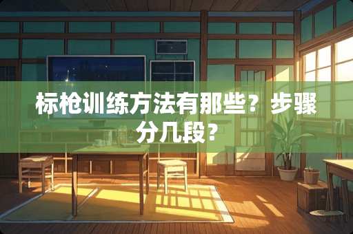 标*训练方法有那些？步骤分几段？