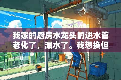我家的厨房水龙头的进水管老化了，漏水了。我想换但是不知道怎么拆下来，求高手指点
