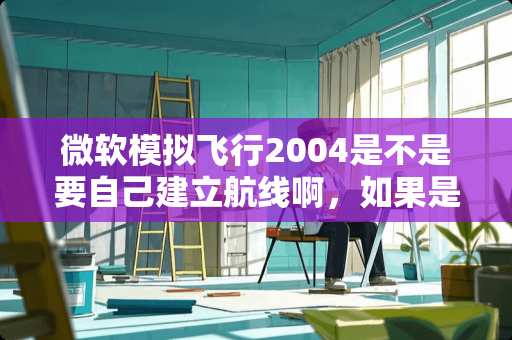 微软模拟飞行2004是不是要自己建立航线啊，如果是，怎么建立？
