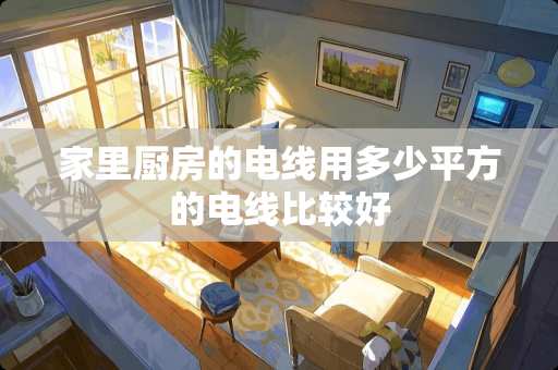 家里厨房的电线用多少平方的电线比较好