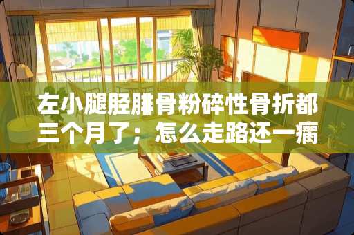 左小腿胫腓骨粉碎性骨折都三个月了；怎么走路还一瘸一拐得这是怎么回事；我该怎么锻炼