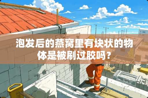 泡发后的燕窝里有块状的物体是被刷过胶吗？