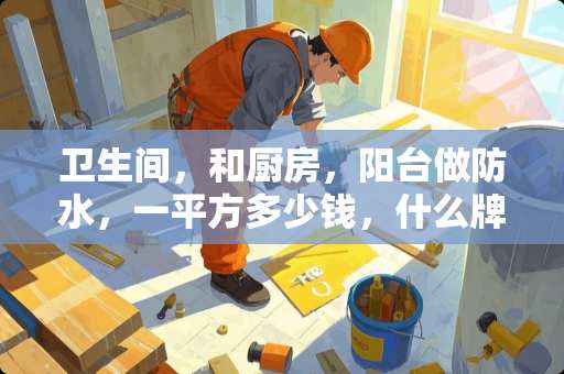 卫生间，和厨房，阳台做防水，一平方多少钱，什么牌子？面积是怎么算的，
