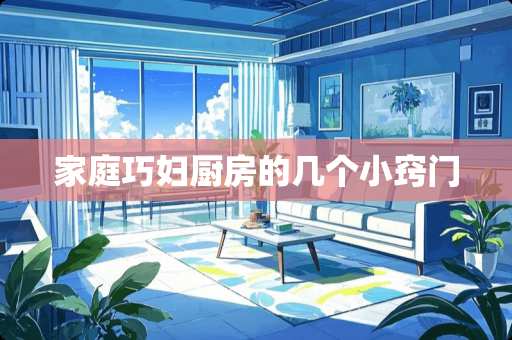 家庭巧妇厨房的几个小窍门