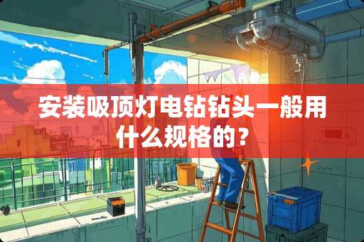 安装吸顶灯电钻钻头一般用什么规格的？