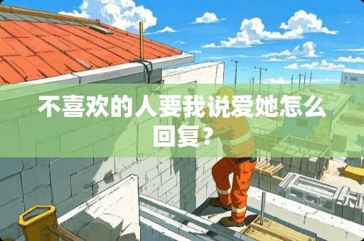 不喜欢的人要我说爱她怎么回复？