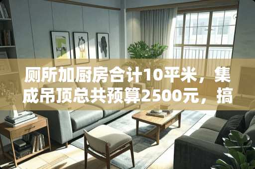 厕所加厨房合计10平米，集成吊顶总共预算2500元，搞得定吗？