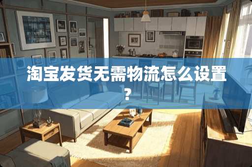 淘宝发货无需物流怎么设置？