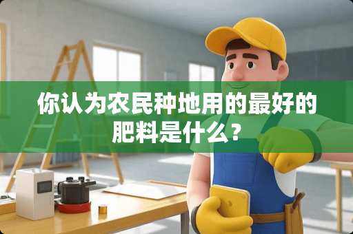你认为农民种地用的最好的肥料是什么？