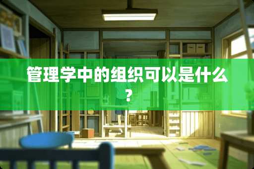 管理学中的组织可以是什么？