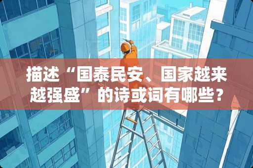 描述“国泰民安、国家越来越强盛”的诗或词有哪些？