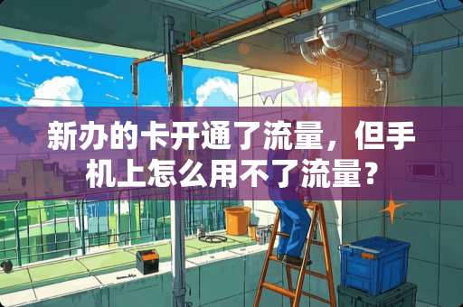 新办的卡开通了流量，但手机上怎么用不了流量？
