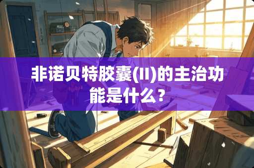 非诺贝特胶囊(II)的主治功能是什么？