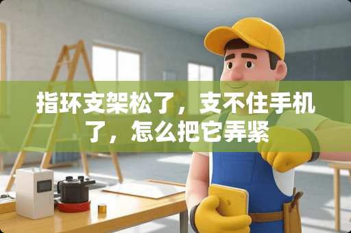 指环支架松了，支不住手机了，怎么把它弄紧