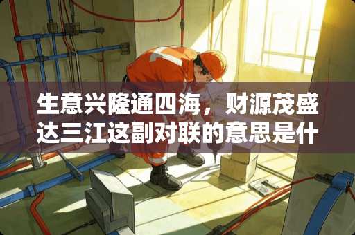 生意兴隆通四海，财源茂盛达三江这副对联的意思是什么？