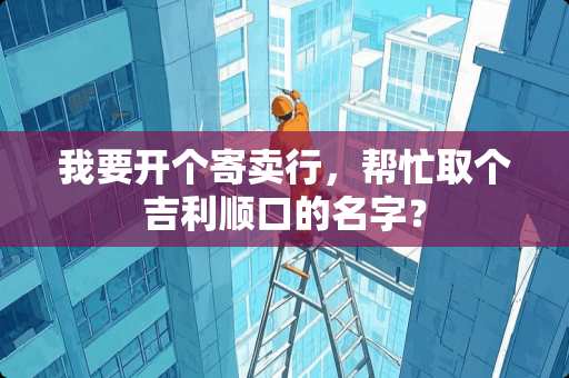 我要开个寄卖行，帮忙取个吉利顺口的名字？