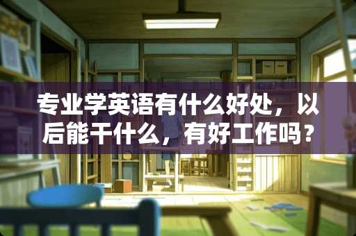 专业学英语有什么好处，以后能干什么，有好工作吗？