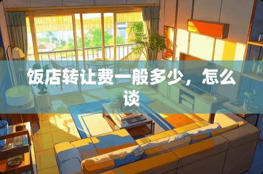 饭店转让费一般多少，怎么谈