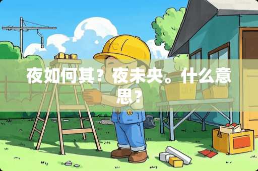 夜如何其？夜未央。什么意思？
