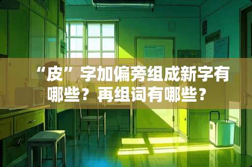 “皮”字加偏旁组成新字有哪些？再组词有哪些？